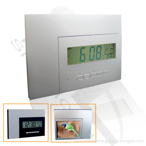 Revolving Photo Frame with LCD Clock (SL-53203)